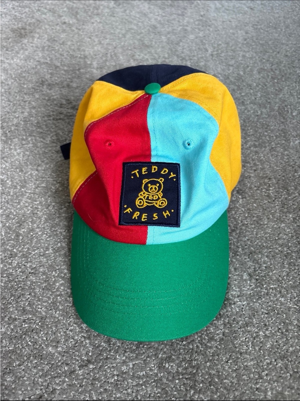 Teddy Fresh multi-color block snapback hat